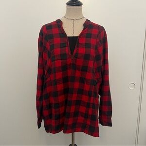 Citicraze red flannel v neck
